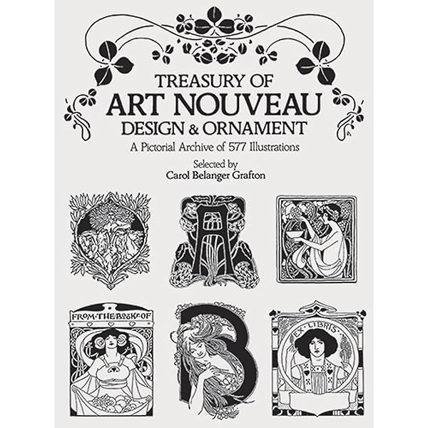 Amazon.co.jp: 300 Art Nouveau Designs and Motifs in Full Color